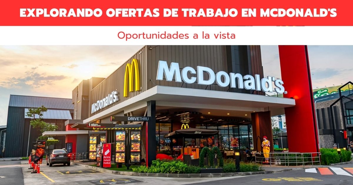 Ofertas de trabajo en McDonald's